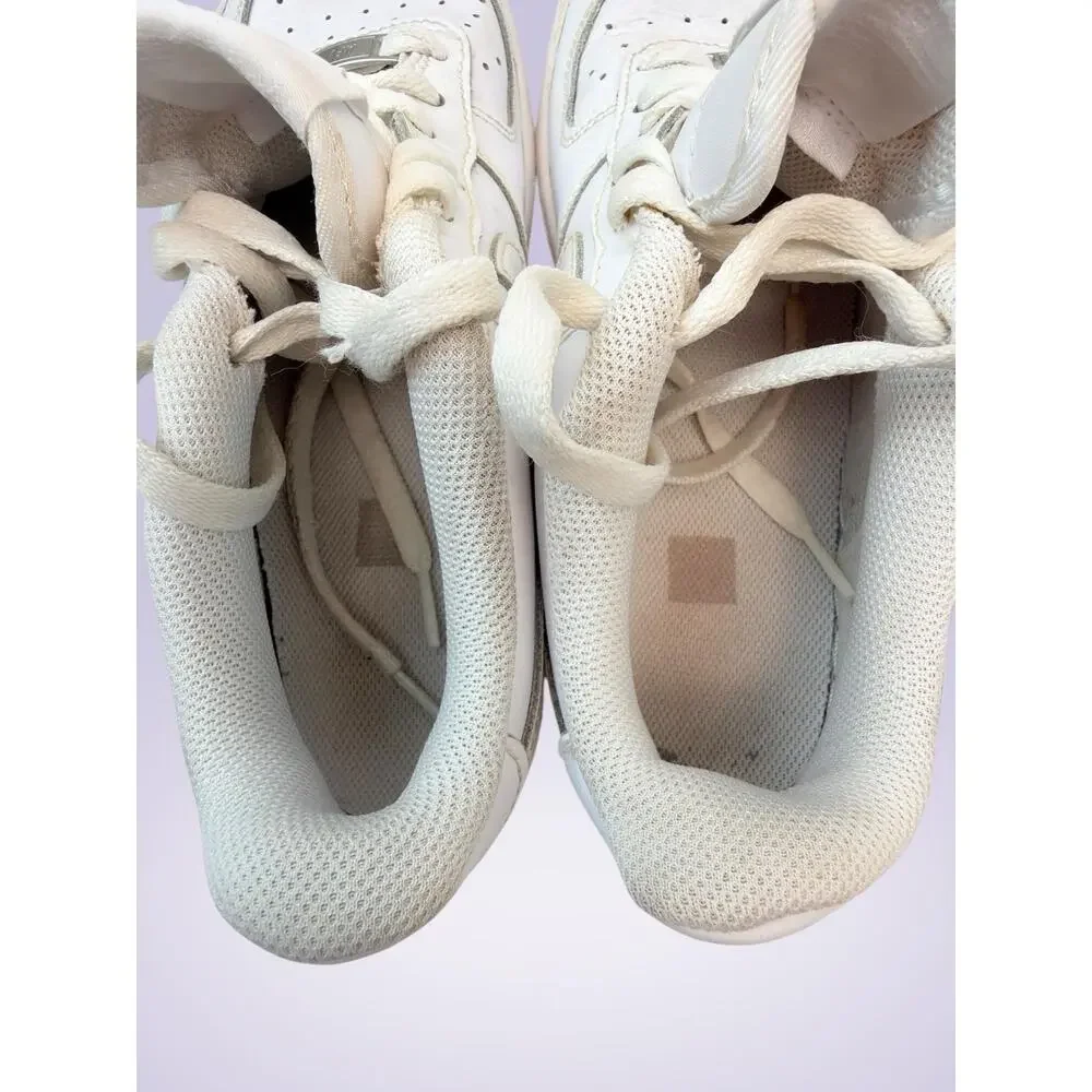 Nike Air Force 1 Kids Sneakers White Leather Low Top Lace Up US 7Y EU 40